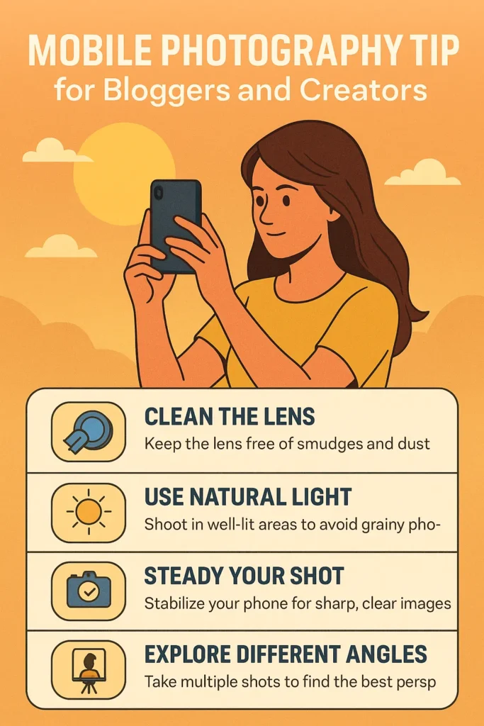 Mobile Photography Tips for Bloggers and Creators