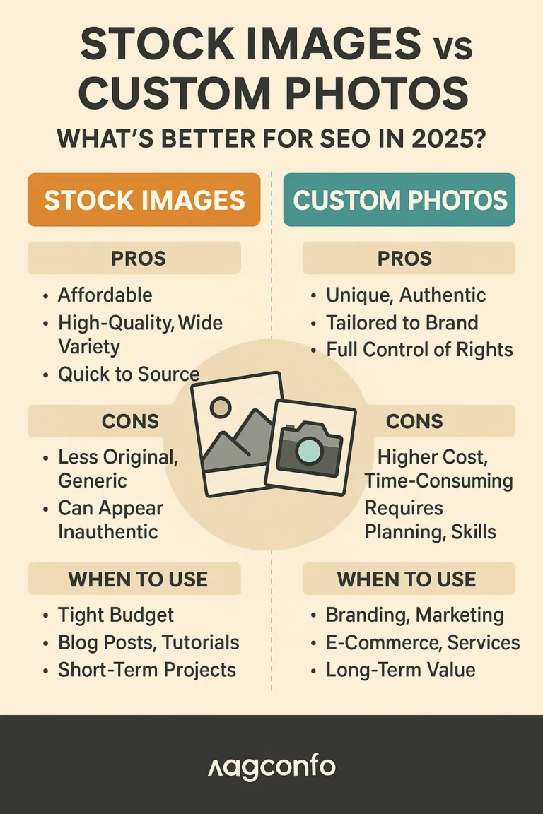 2025 SEO Guide: Should You Use Stock Images or Custom Photos?